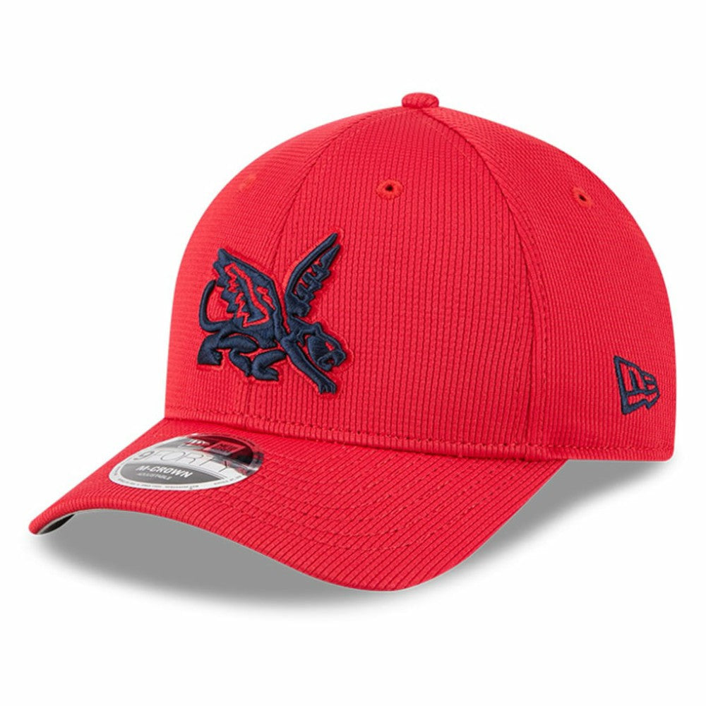 Texas Rangers City Connect Batting Practice 9FORTY M-Crown Adjustable Hat Red | New Era