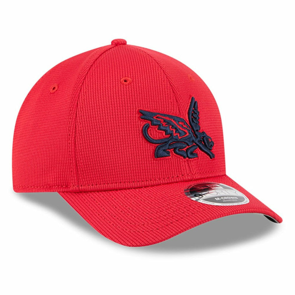 Texas Rangers City Connect Batting Practice 9FORTY M-Crown Adjustable Hat Red | New Era