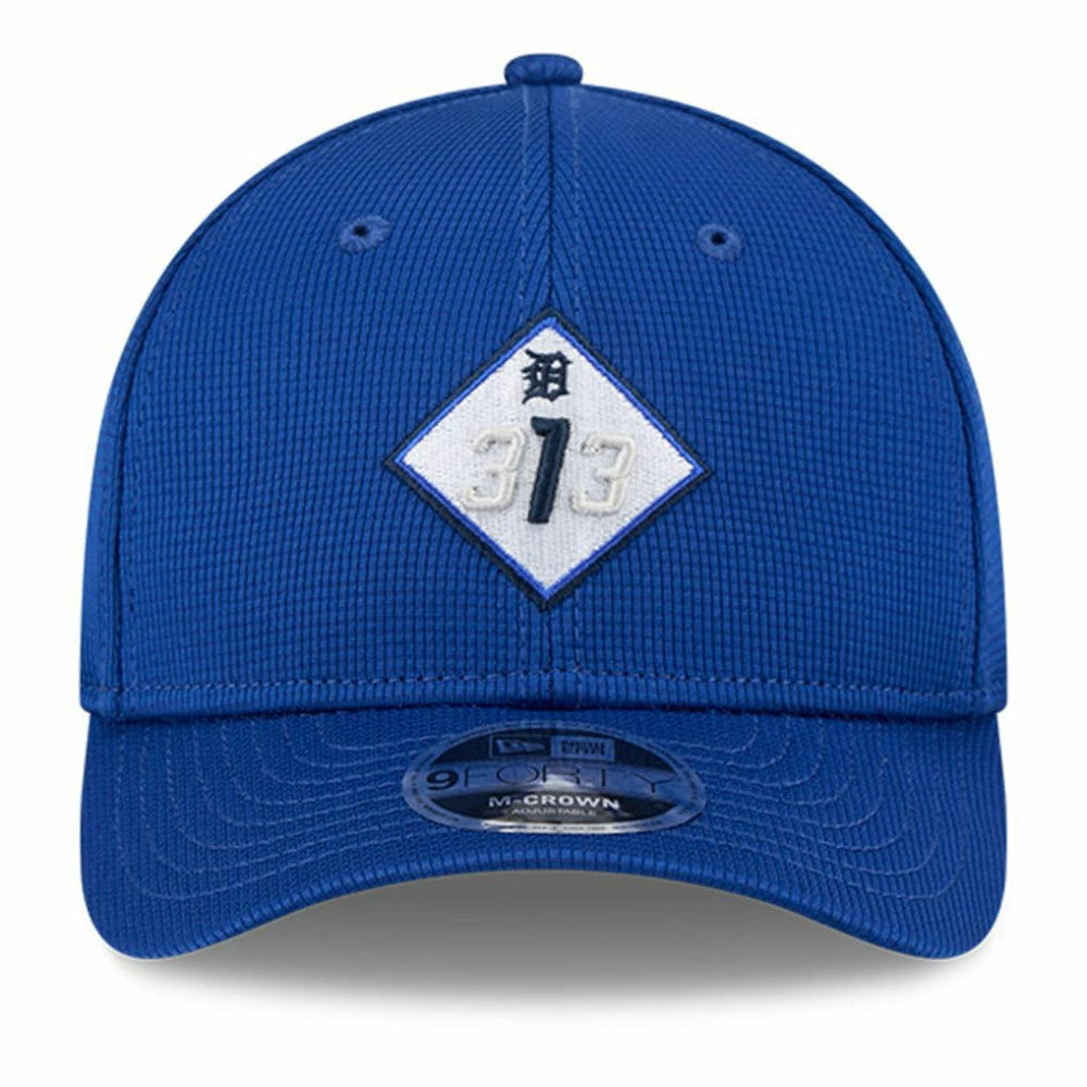Detroit Tigers City Connect Batting Practice 9FORTY M-Crown Adjustable Hat Blue | New Era