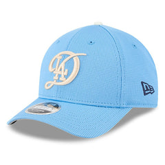 Los Angeles Dodgers City Connect Batting Practice 9FORTY M-Crown Adjustable Hat Light Blue | New Era