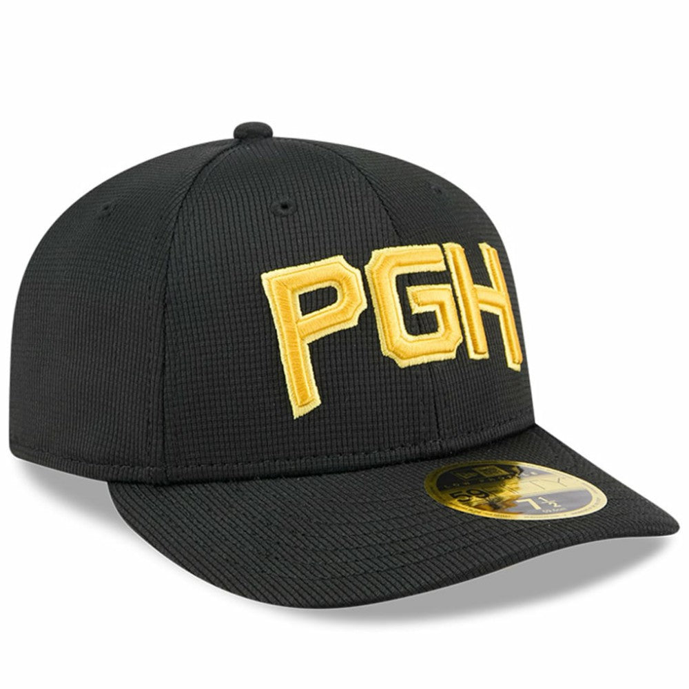 Pittsburgh Pirates City Connect Batting Practice Low Profile 59FIFTY Fitted Hat Black | New Era