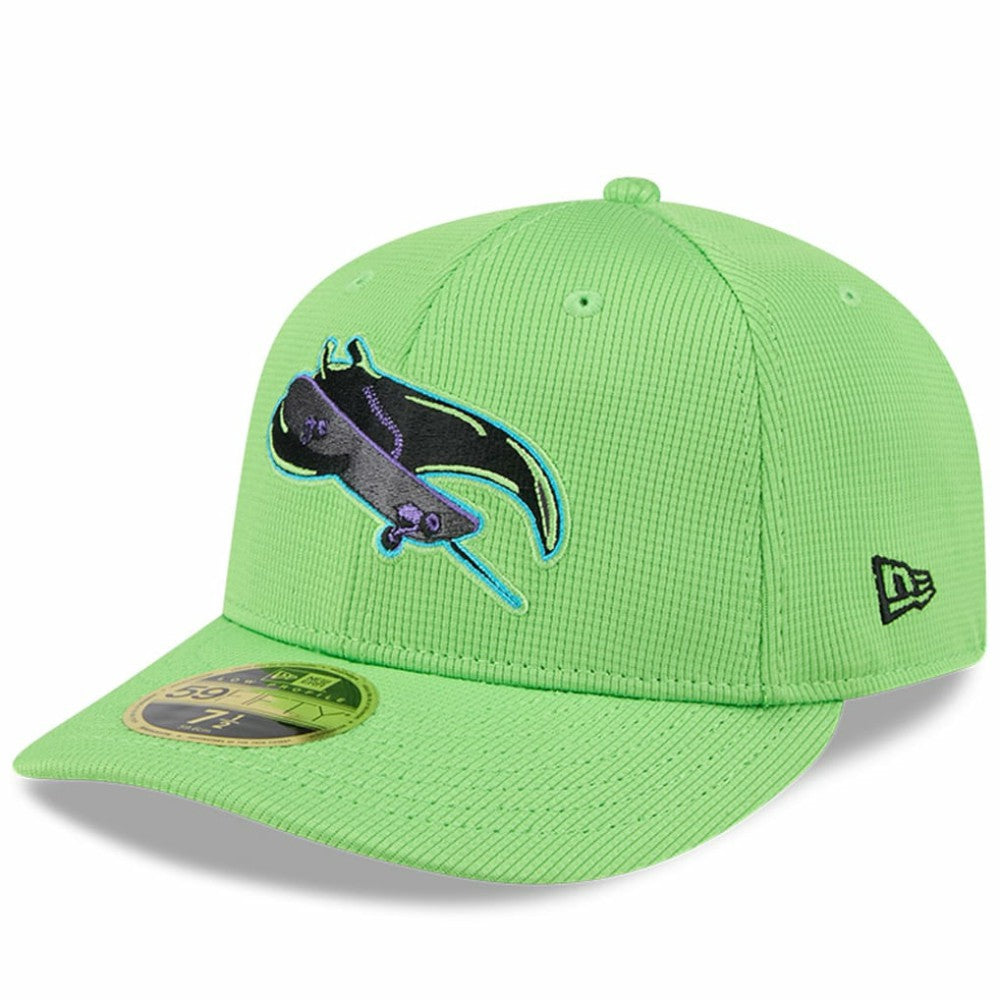 Tampa Bay Rays City Connect Batting Practice Low Profile 59FIFTY Fitted Hat Neon Green | New Era