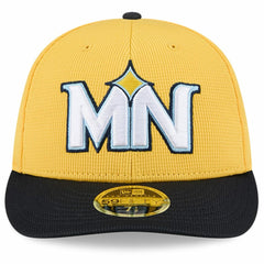 Minnesota Twins City Connect Batting Practice Low Profile 59FIFTY Fitted Hat Yellow/Black | New Era