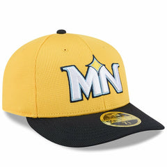 Minnesota Twins City Connect Batting Practice Low Profile 59FIFTY Fitted Hat Yellow/Black | New Era