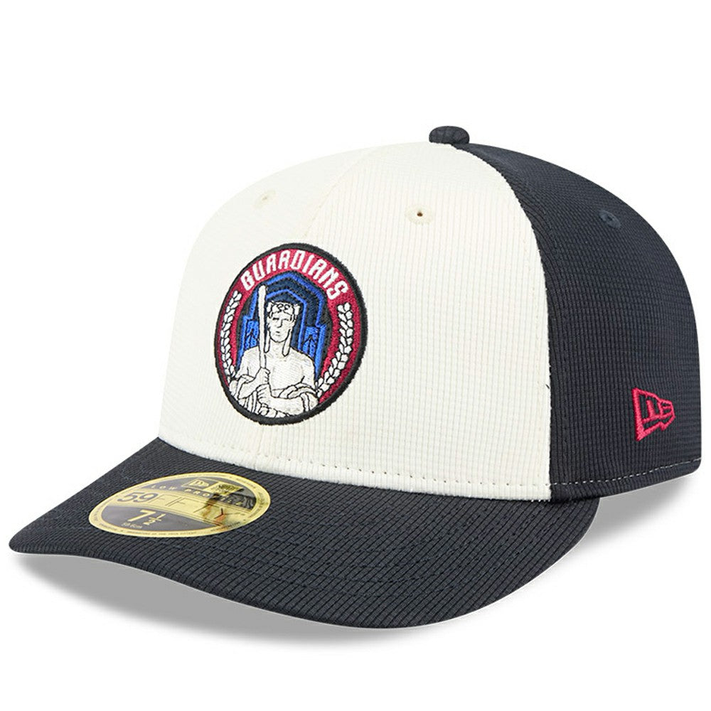 Cleveland Guardians City Connect Batting Practice Low Profile 59FIFTY Fitted Hat Navy/White | New Era