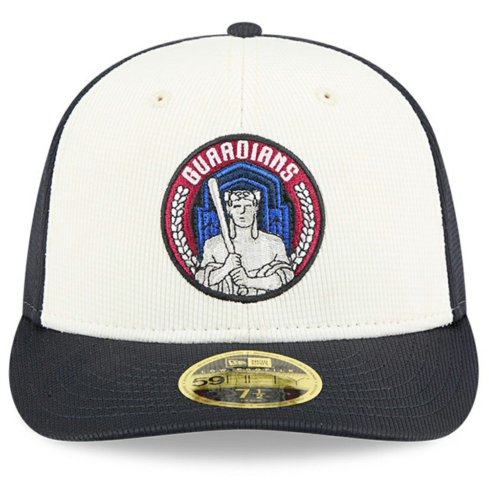 Cleveland Guardians City Connect Batting Practice Low Profile 59FIFTY Fitted Hat Navy/White | New Era
