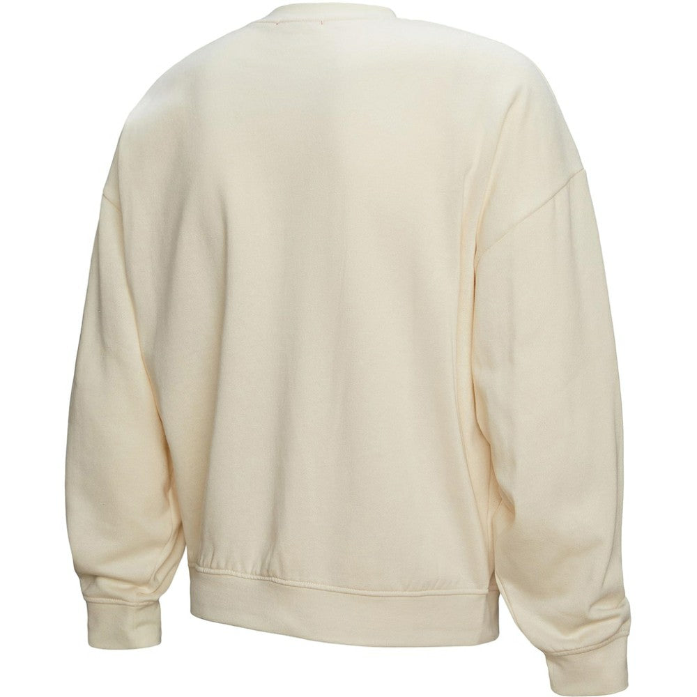 New Jersey Devils Mitchell & Ness Women's Logo 3.0 Pullover Sweatshirt Cream