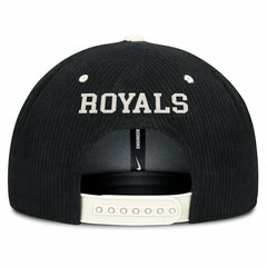 Kansas City Royals Pro Corduroy Structured Snapback Hat Black | Nike
