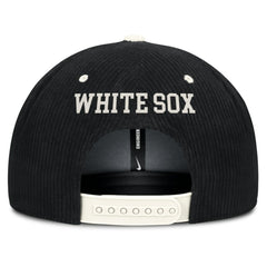 Chicago White Sox Pro Corduroy Structured Snapback Hat Black | Nike