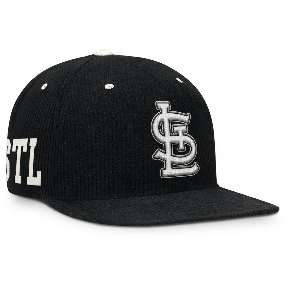 St. Louis Cardinals Pro Corduroy Structured Snapback Hat Black | Nike