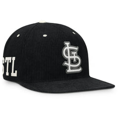 St. Louis Cardinals Pro Corduroy Structured Snapback Hat Black | Nike