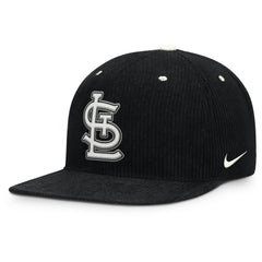 St. Louis Cardinals Pro Corduroy Structured Snapback Hat Black | Nike
