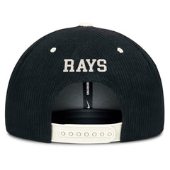 Tampa Bay Rays Pro Corduroy Structured Snapback Hat Black | Nike