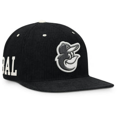 Baltimore Orioles Pro Corduroy Structured Snapback Hat Black | Nike