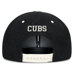 Chicago Cubs Pro Corduroy Structured Snapback Hat Black | Nike
