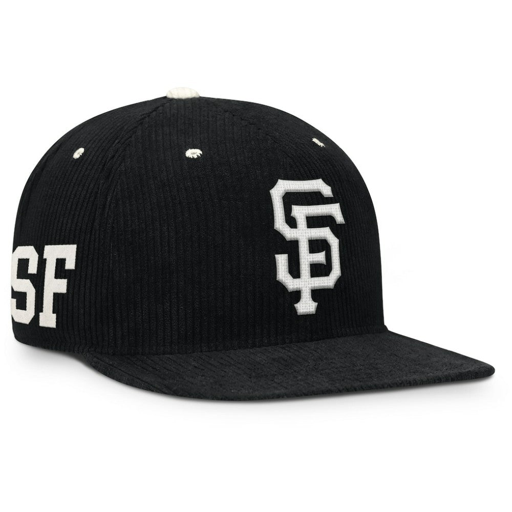 San Francisco Giants Pro Corduroy Structured Snapback Hat Black | Nike