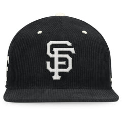 San Francisco Giants Pro Corduroy Structured Snapback Hat Black | Nike