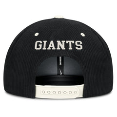 San Francisco Giants Pro Corduroy Structured Snapback Hat Black | Nike
