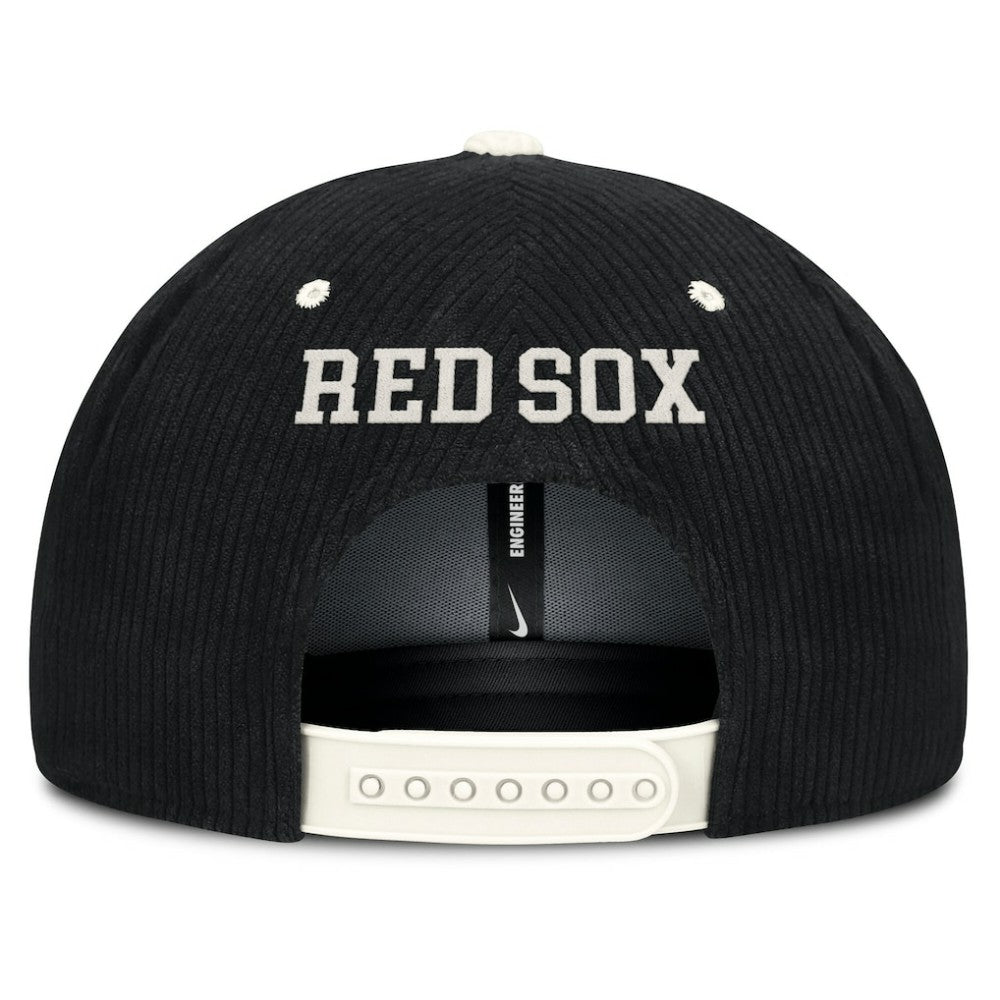 Boston Red Sox Pro Corduroy Structured Snapback Hat Black | Nike