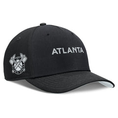 Atlanta Braves Rise Performance Adjustable Hat Black | Nike