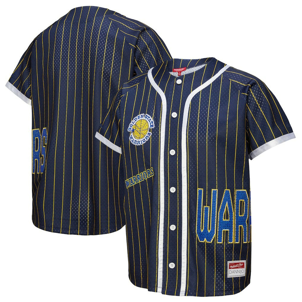 Golden State Warriors x DANNIJO Women's Fashion Baseball Jersey sale - Blue