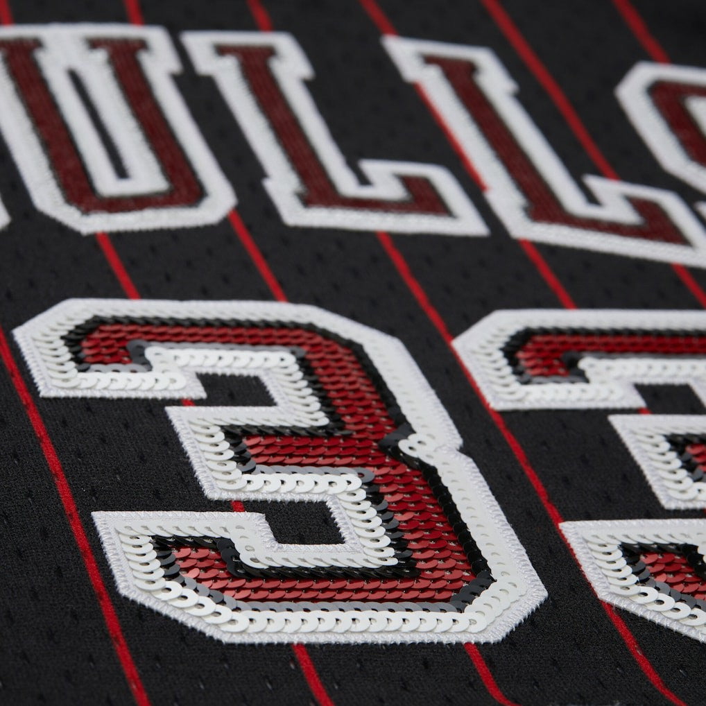 Scottie Pippen Chicago Bulls x DANNIJO Women's Fashion Cropped Basketball Jersey sale - Black