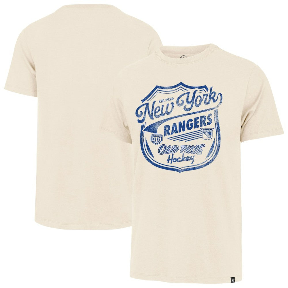 New York Rangers '47 Poke Check Franklin T-Shirt Cream