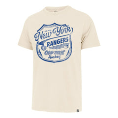 New York Rangers '47 Poke Check Franklin T-Shirt Cream