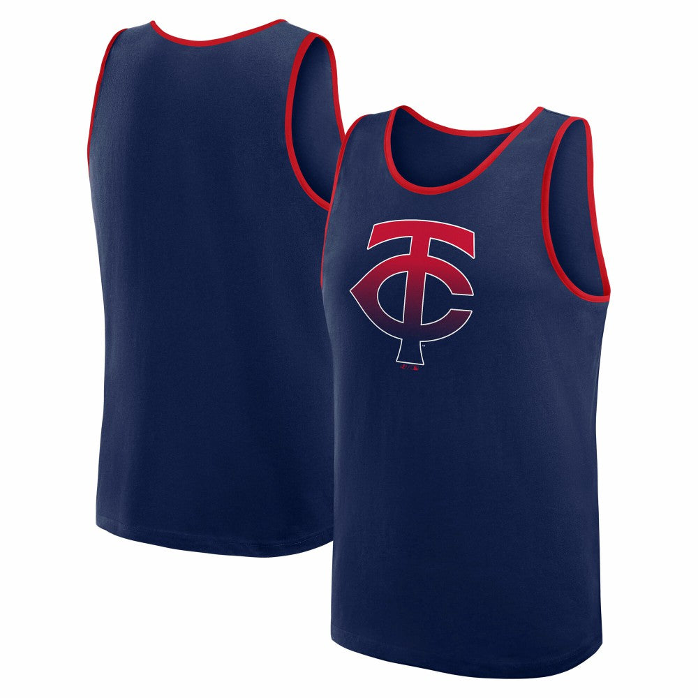 Minnesota Twins Logo Athletic Unmatched Success Tank Top Navy