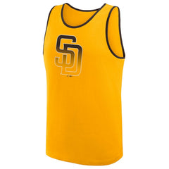 San Diego Padres Logo Athletic Unmatched Success Tank Top Gold