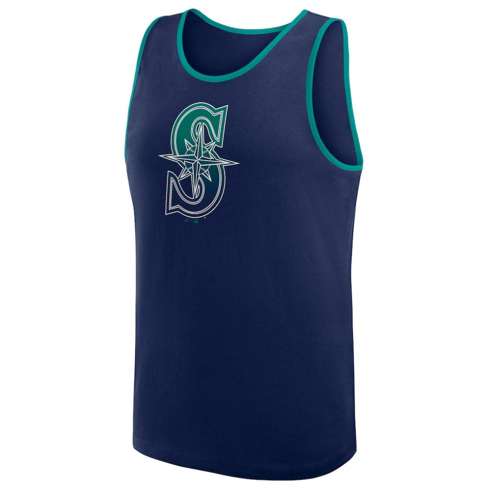 Seattle Mariners Logo Athletic Unmatched Success Tank Top Navy