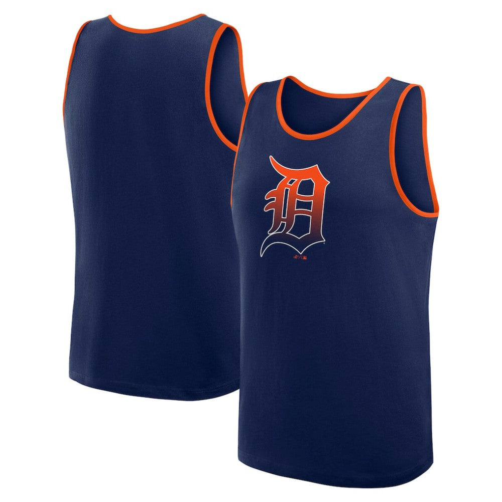 Detroit Tigers Logo Athletic Unmatched Success Tank Top Navy