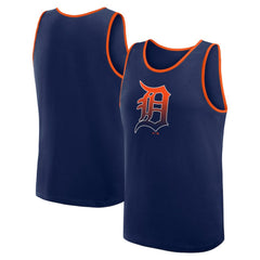 Detroit Tigers Logo Athletic Unmatched Success Tank Top Navy