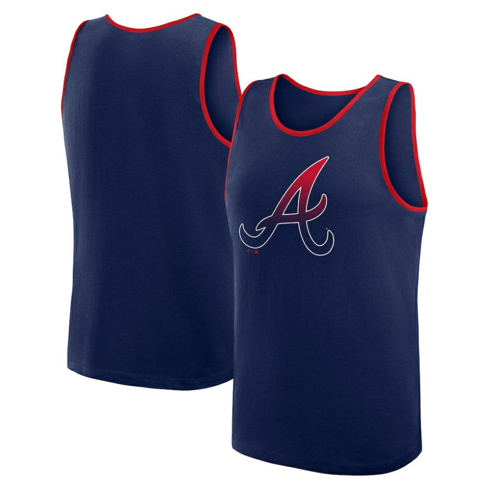 Atlanta Braves Logo Athletic Unmatched Success Tank Top Navy