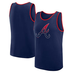 Atlanta Braves Logo Athletic Unmatched Success Tank Top Navy