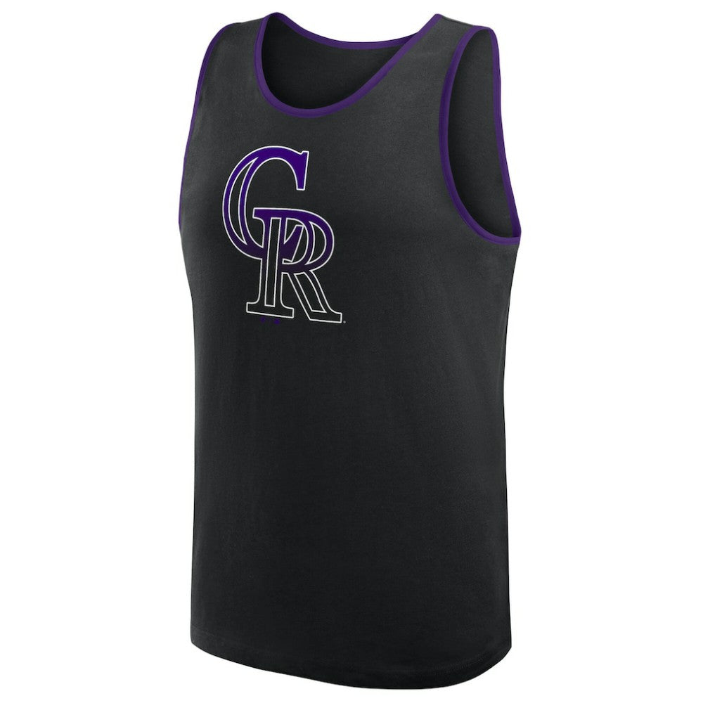 Colorado Rockies Logo Athletic Unmatched Success Tank Top Black