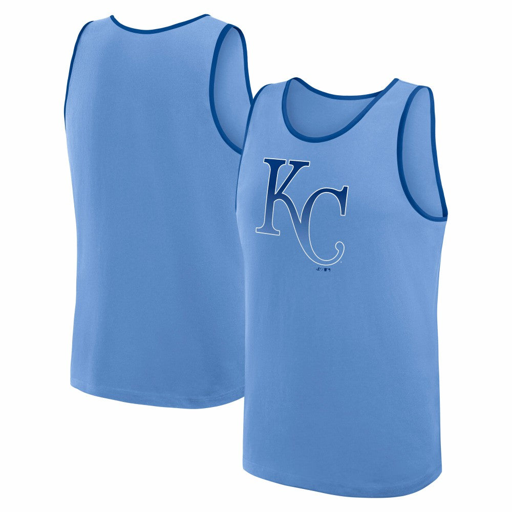 Kansas City Royals Logo Athletic Unmatched Success Tank Top Light Blue