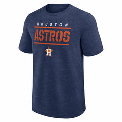 Houston Astros Logo Athletic Top Notch T-Shirt Heather Navy