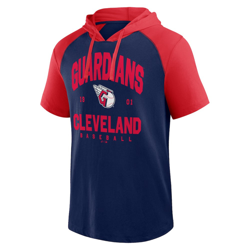 Cleveland Guardians Logo Athletic Prime Hoodie T-Shirt Navy