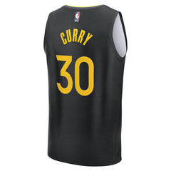 Stephen Curry Golden State Warriors Fast Break Replica Player Jersey sale - Statement Editi- Black