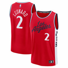 Kawhi Leonard LA Clippers Youth Fast Break Replica Player Jersey - Statement Edition - Red