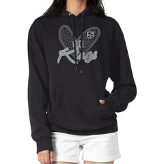 Los Angeles Kings G-III 4Her by Carl Banks Women's Animal Print Heart Fleece Pullover Hoodie Black