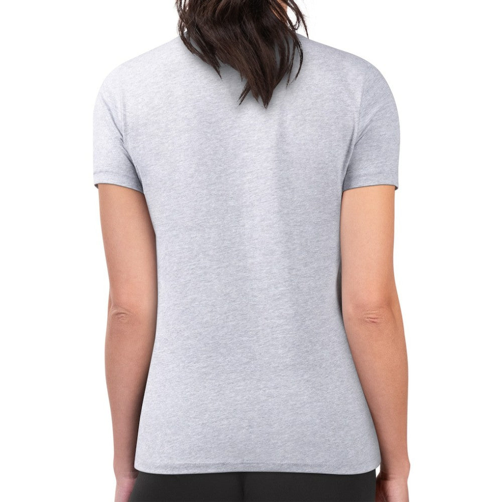 St. Louis Blues G-III 4Her by Carl Banks Women's Super-Slim Fit Lightweight Animal Print Heart T-Shirt Heather Gray