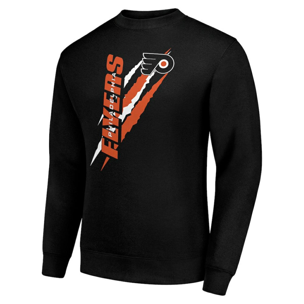 Philadelphia Flyers Starter Color Scratch Pullover Sweatshirt Black