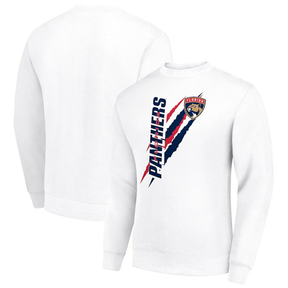 Florida Panthers Starter Color Scratch Pullover Sweatshirt White