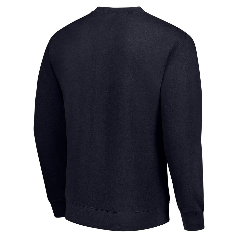 Winnipeg Jets Starter Stick And Puck Logo Fleece Pullover Sweatshirt Navy