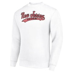 New Jersey Devils Starter  Tailsweep City Pullover Sweatshirt White