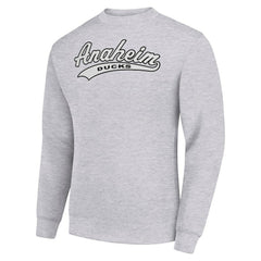 Anaheim Ducks Starter  Tailsweep City Pullover Sweatshirt Heather Gray