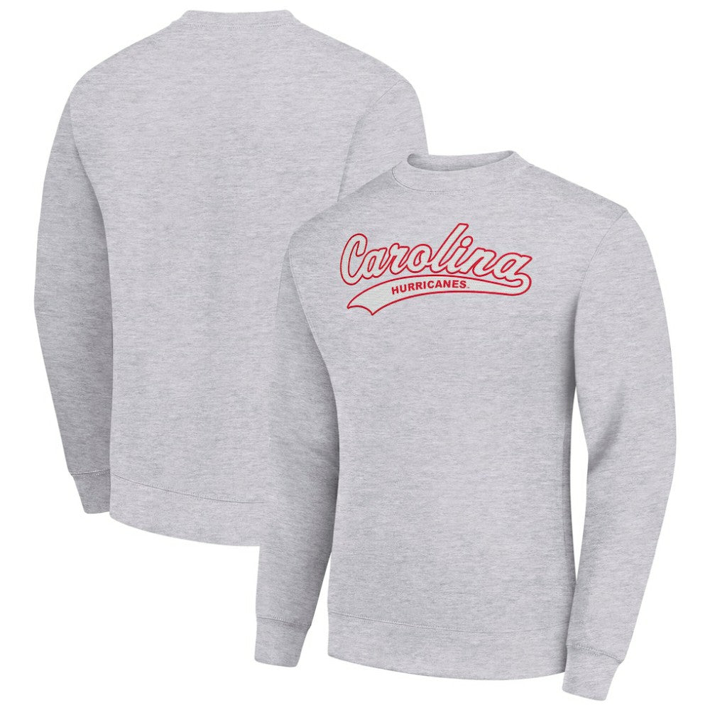 Carolina Hurricanes Starter  Tailsweep City Pullover Sweatshirt Heather Gray