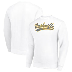 Nashville Predators Starter  Tailsweep City Pullover Sweatshirt White